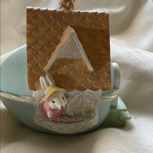 Charming Bunny Living in an Egg-Shaped House - Hallmark Collections